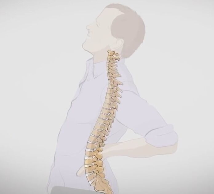 Back pain in the lumbar region